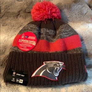 Carolina Panthers Breast Cancer Beanie